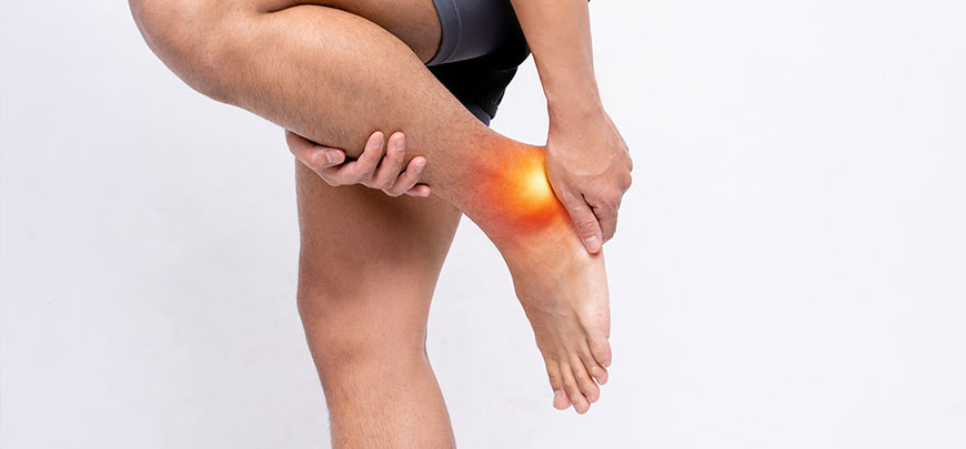 patient needing ankle pain treatment in Sacramento