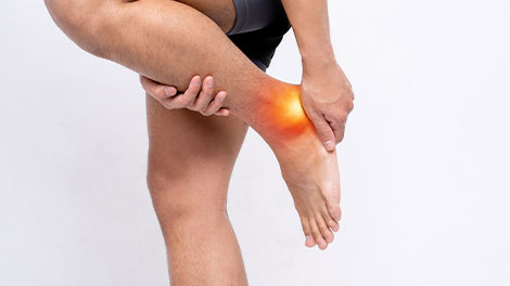 patient requiring ankle pain treatment in Sacramento