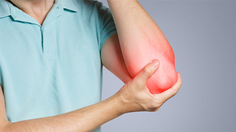 patient requiring golfer's elbow treatment in Sacramento