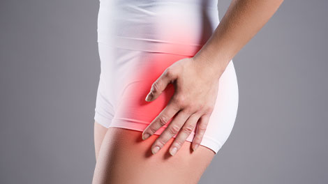 patient requiring hip pain treatment in Sacramento