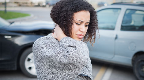 patient requiring whiplash treatment in Sacramento