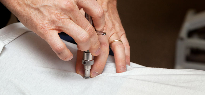 patient receiving activator methods technique in Sacramento
