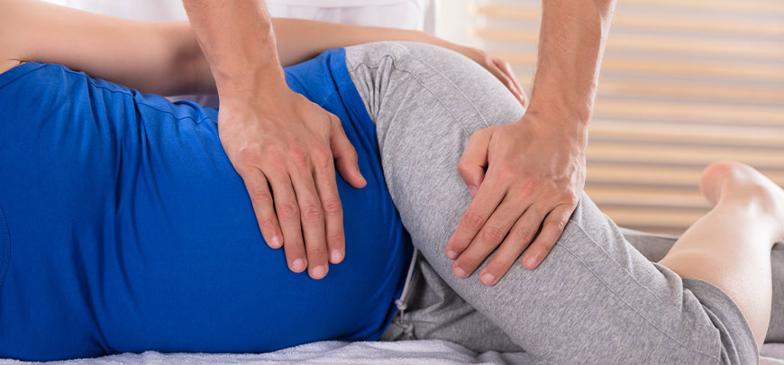 patient receiving prenatal chiropractic in Sacramento